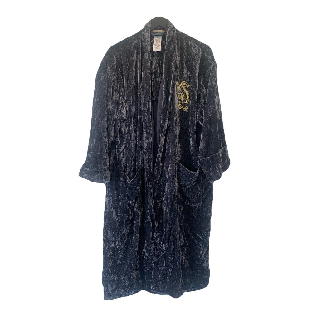 POTTERY BARN PB Teen HARRY POTTER Hufflepuff Velvet Robe W/ Tie Small Medium